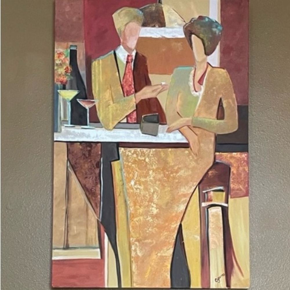 “The Engagement” Oil Painting on Canvas